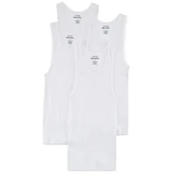 Stafford Dry + Cool Mens Round Neck Sleeveless Quick Dry 4 Pack Extra Tall Tank