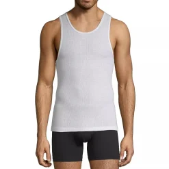 Stafford Dry + Cool Mens Round Neck Sleeveless Quick Dry 4 Pack Tank