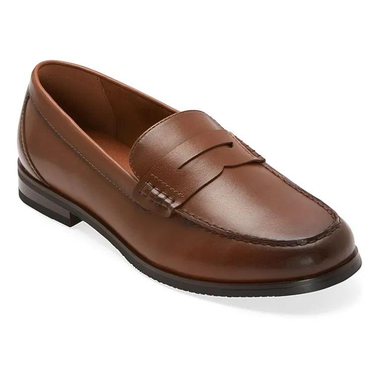 Stafford Flint Mens Moc Closed Toe Loafers
