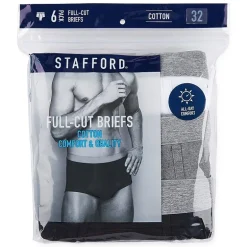 Stafford Full-Cut Mens 6 Pack Briefs 302852