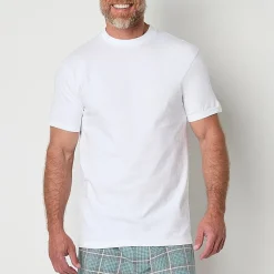 Stafford Heavyweight Bonus Pack Mens 5 Pack Short Sleeve Crew Neck T-Shirt