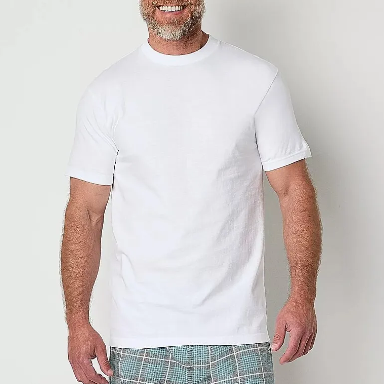 Stafford Heavyweight Cotton Bonus Pack Mens 5 Pack Short Sleeve Crew Neck T-Shirt