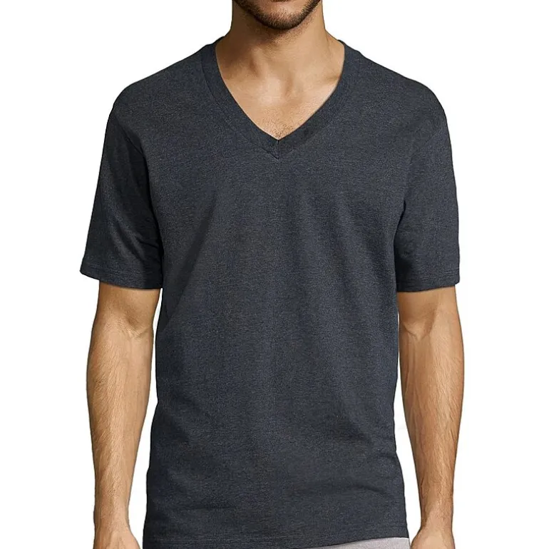 Stafford Heavyweight Cotton Mens 3 Pack Short Sleeve V Neck T-Shirt
