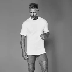Stafford Heavyweight Mens 4 Pack Short Sleeve Crew Neck T-Shirt
