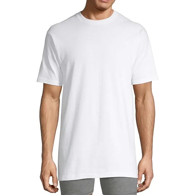 Stafford Heavyweight Mens 4 Pack Short Sleeve Crew Neck T-Shirt Big and Tall