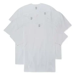 Stafford Heavyweight Mens 4 Pack Short Sleeve Crew Neck T-Shirt Tall