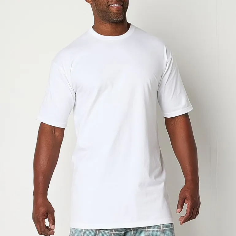 Stafford Heavyweight Mens 4 Pack Short Sleeve Crew Neck T-Shirt Extra Tall