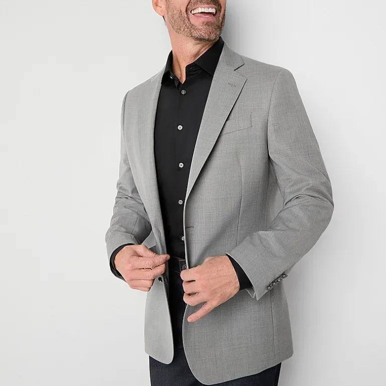 Stafford Hopsack Mens Classic Fit Sport Coat