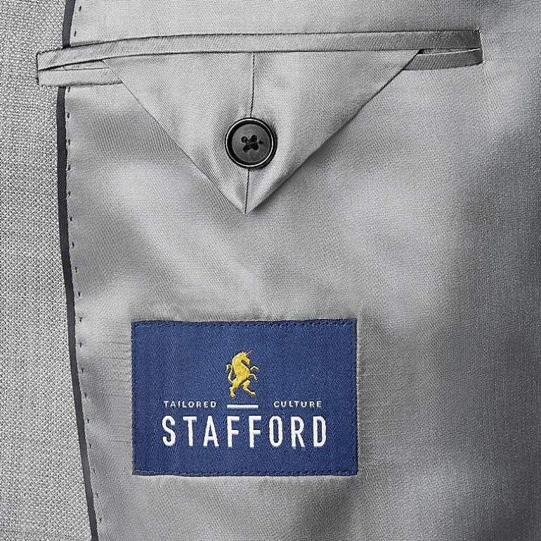 Stafford Hopsack Mens Stretch Fabric Classic Fit Big and Tall Blazer