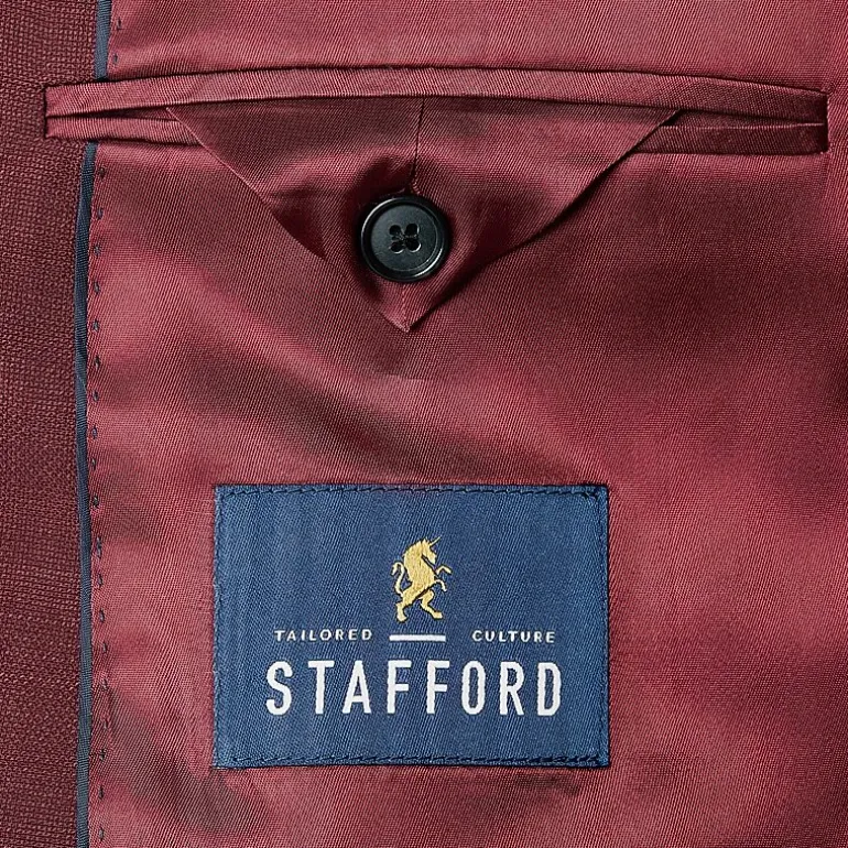 Stafford Hopsack Mens Stretch Fabric Classic Fit Big and Tall Blazer