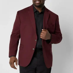 Stafford Hopsack Mens Stretch Fabric Classic Fit Big and Tall Blazer
