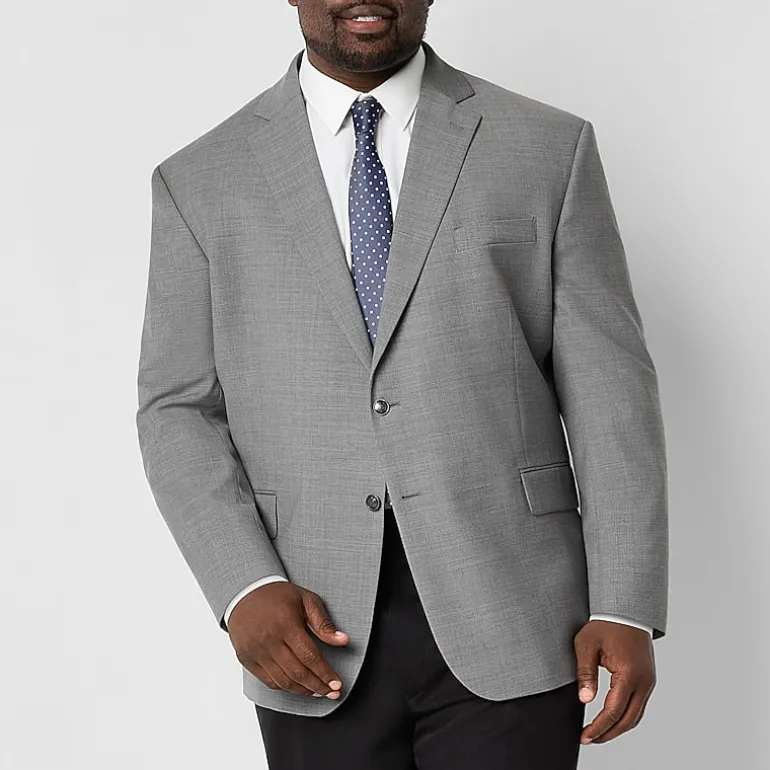 Stafford Hopsack Mens Stretch Fabric Classic Fit Big and Tall Blazer