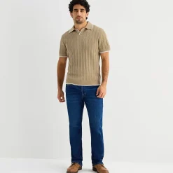 Stafford Johnny CollarN Mens Short Sleeve Polo Sweater