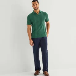 Stafford Johnny CollarN Mens Short Sleeve Polo Sweater