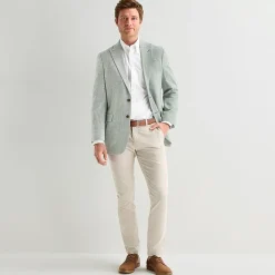 Stafford Linen Cotton Blend Mens Regular Fit Sport Coat