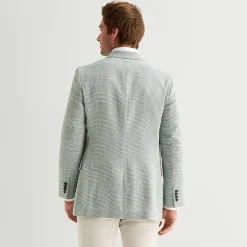 Stafford Linen Cotton Blend Mens Regular Fit Sport Coat