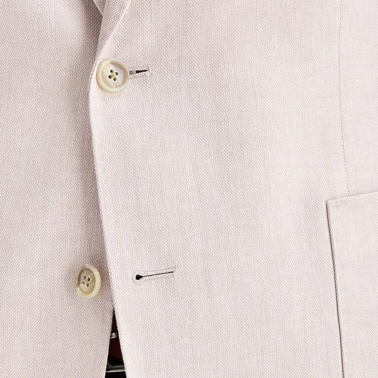Stafford Linen Cotton Blend Mens Regular Fit Sport Coat