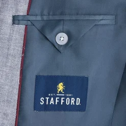 Stafford Linen Cotton Blend Mens Regular Fit Sport Coat