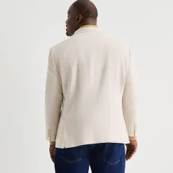 Stafford Linen Cotton Mens Big and Tall Classic Fit Linen Sport Coat