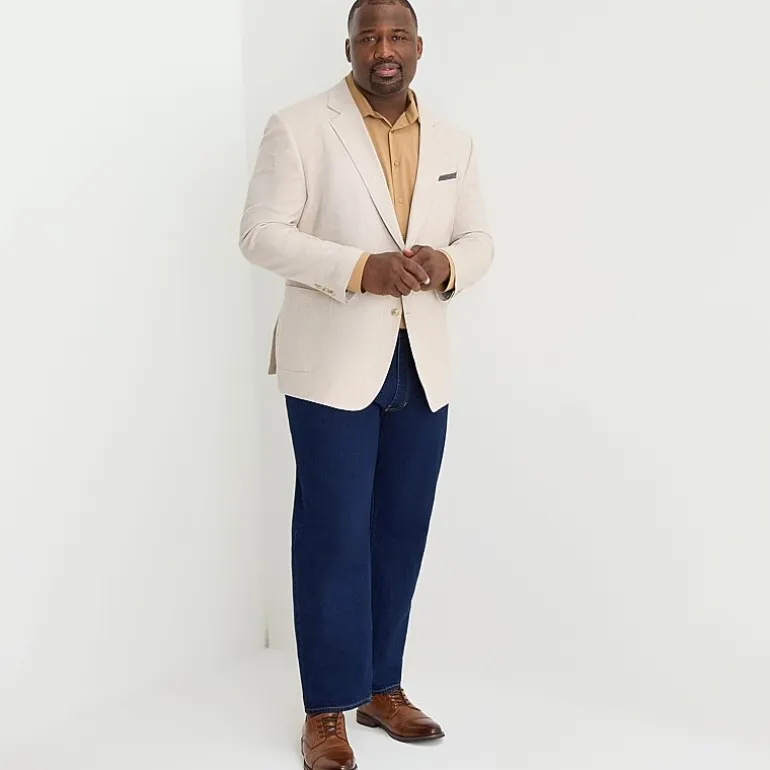 Stafford Linen Cotton Mens Big and Tall Classic Fit Linen Sport Coat