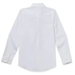 Stafford Little & Big Kid Boys Point Collar Long Sleeve Dress Shirt
