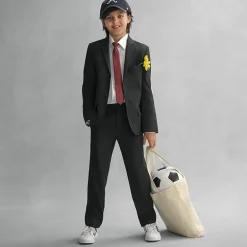 Stafford Little & Big Kid Boys Point Collar Long Sleeve Dress Shirt