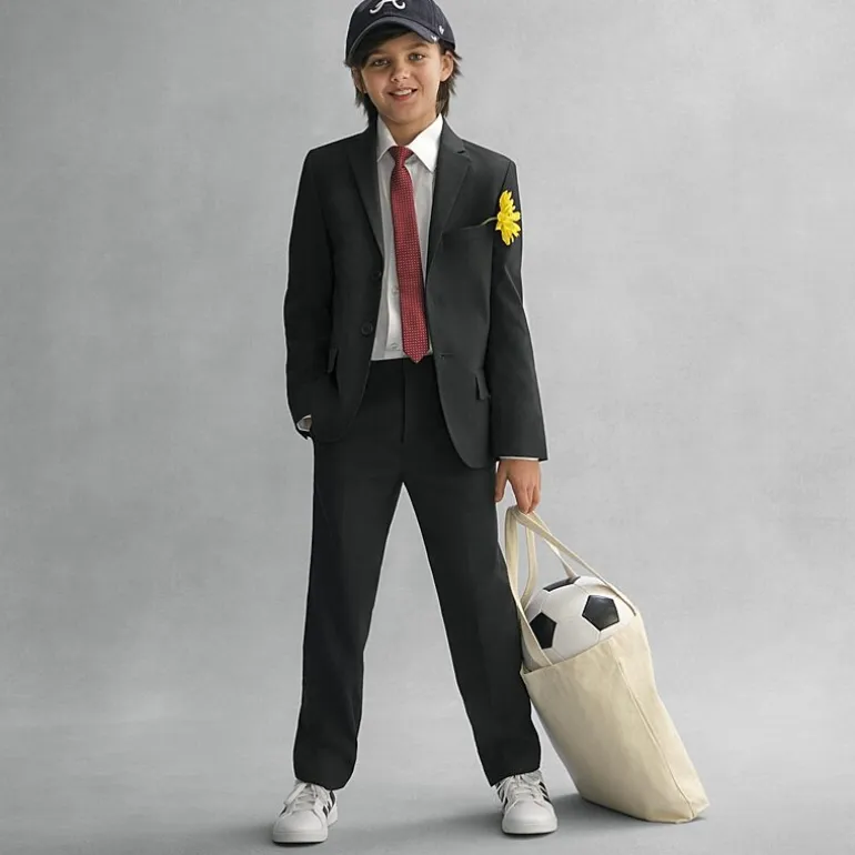 Stafford Little & Big Kid Boys Point Collar Long Sleeve Dress Shirt
