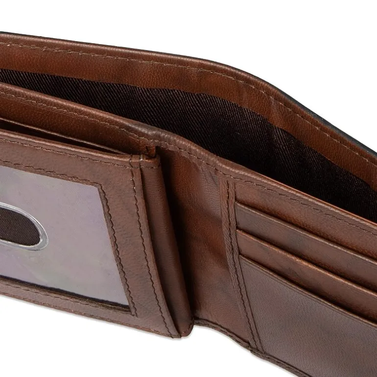 Stafford Mens Extra Capacity Personalized Rfid Blocking Bifold Wallet