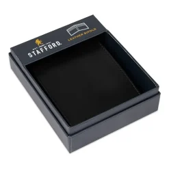 Stafford Mens Extra Capacity Personalized Rfid Blocking Bifold Wallet