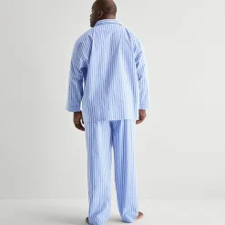 Stafford Mens Long Sleeve 2-pc. Big and Tall Pajama Set