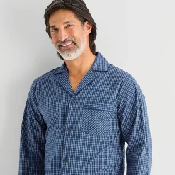 Stafford Mens Long Sleeve 2-pc. Pajama Set