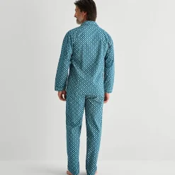 Stafford Mens Long Sleeve 2-pc. Pajama Set