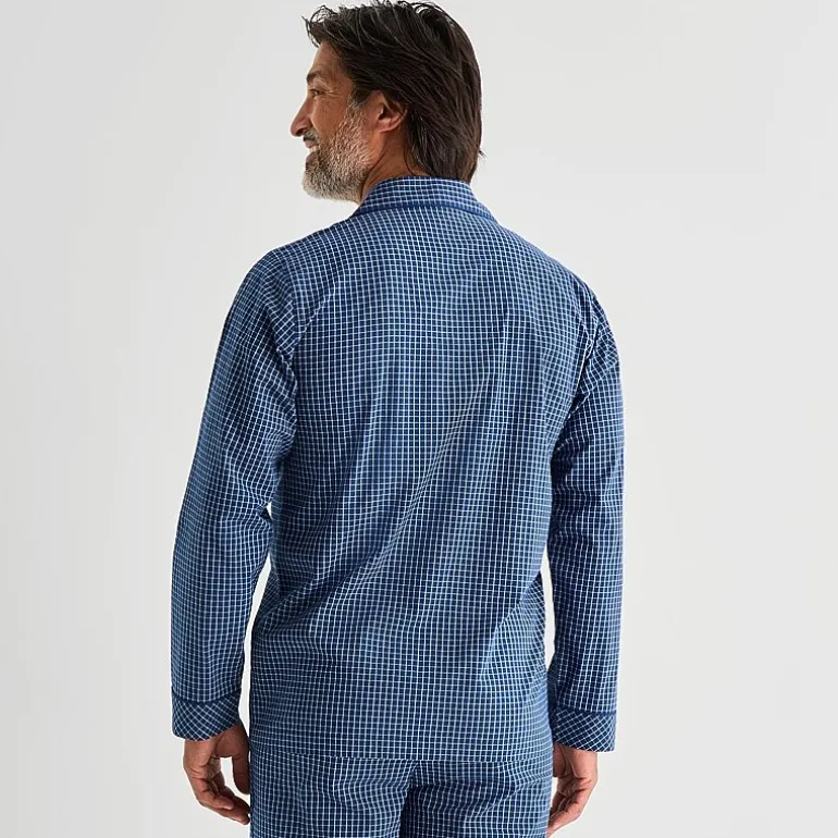 Stafford Mens Long Sleeve 2-pc. Pajama Set