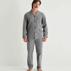 Stafford Mens Long Sleeve 2-pc. Pajama Set