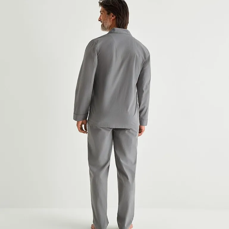 Stafford Mens Long Sleeve 2-pc. Pajama Set