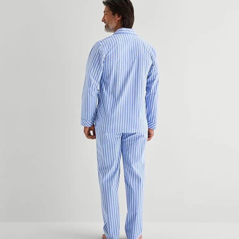 Stafford Mens Long Sleeve 2-pc. Pajama Set