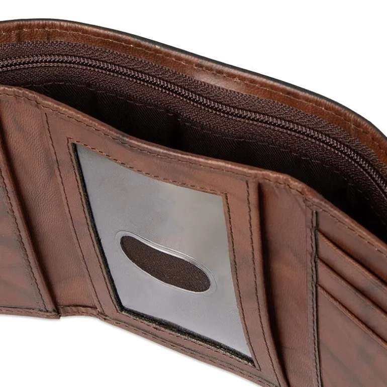 Stafford Mens Personalized Rfid Blocking Trifold Wallet