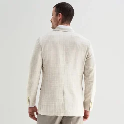 Stafford Mens Plaid Classic Fit Sport Coat