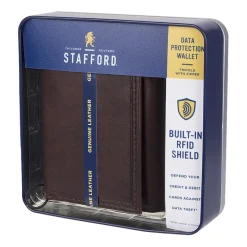 Stafford Mens Rfid Blocking Trifold Wallet