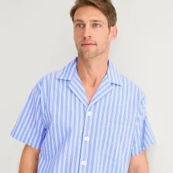Stafford Mens Short Sleeve 2-pc. Pajama Set