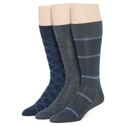Stafford Microfiber Mens 3 Pair Crew Socks