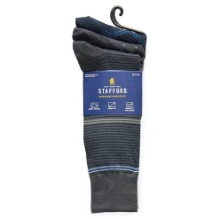 Stafford Microfiber Mens 3 Pair Crew Socks