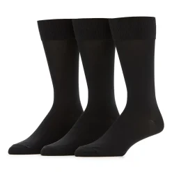 Stafford Microfiber Mens 3 Pair Crew Socks