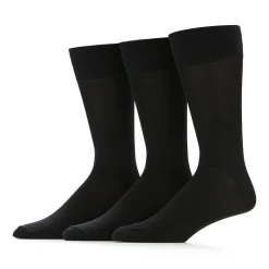 Stafford Microfiber Mens 3 Pair Big and Tall Crew Socks