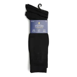 Stafford Microfiber Mens 3 Pair Big and Tall Crew Socks