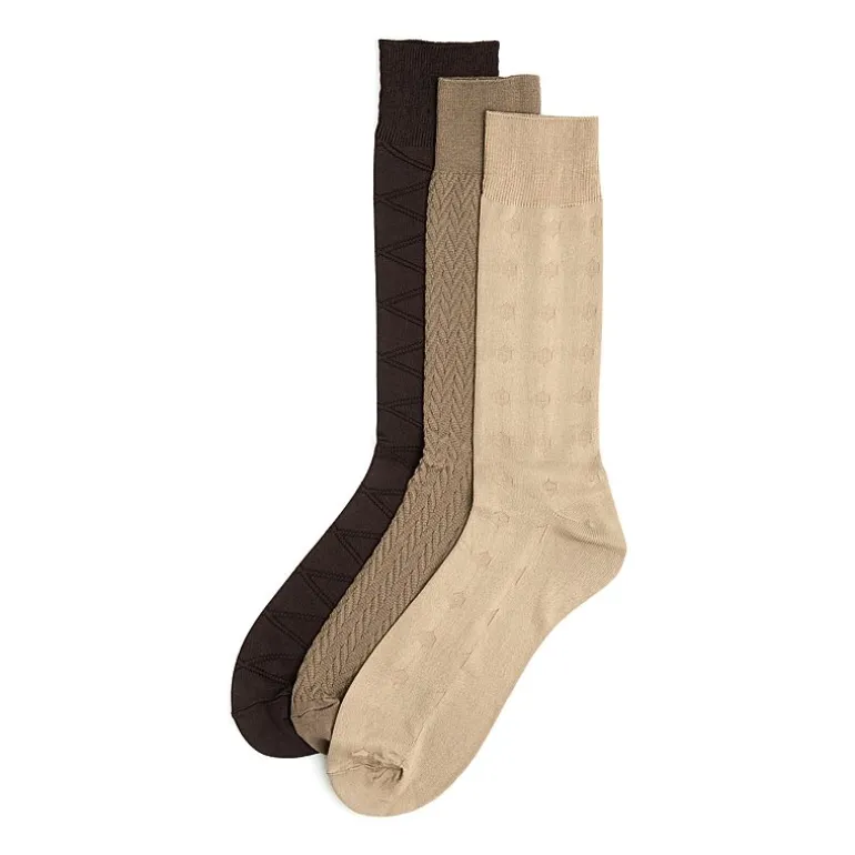 Stafford Microfiber Mens 3 Pair Big and Tall Crew Socks