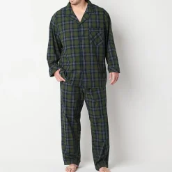 Stafford Modal Mens Long Sleeve 2-pc. Big Pajama Set