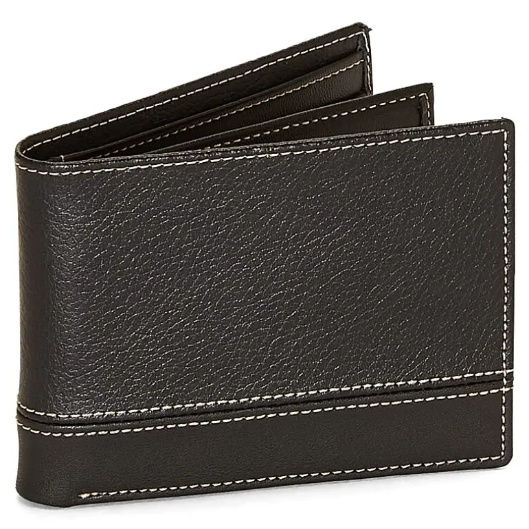 Stafford Pebble Mens Extra Capacity Bifold Wallet