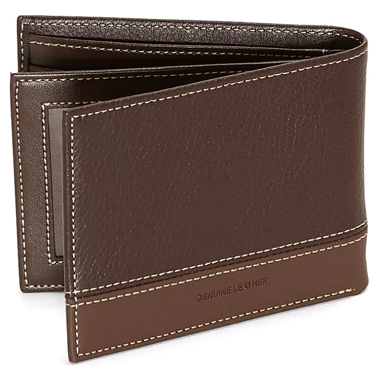 Stafford Pebble Mens Extra Capacity Bifold Wallet