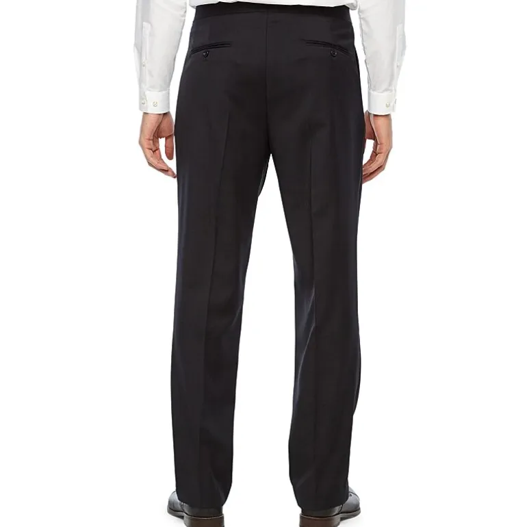 Stafford® Pleated Tuxedo Pants